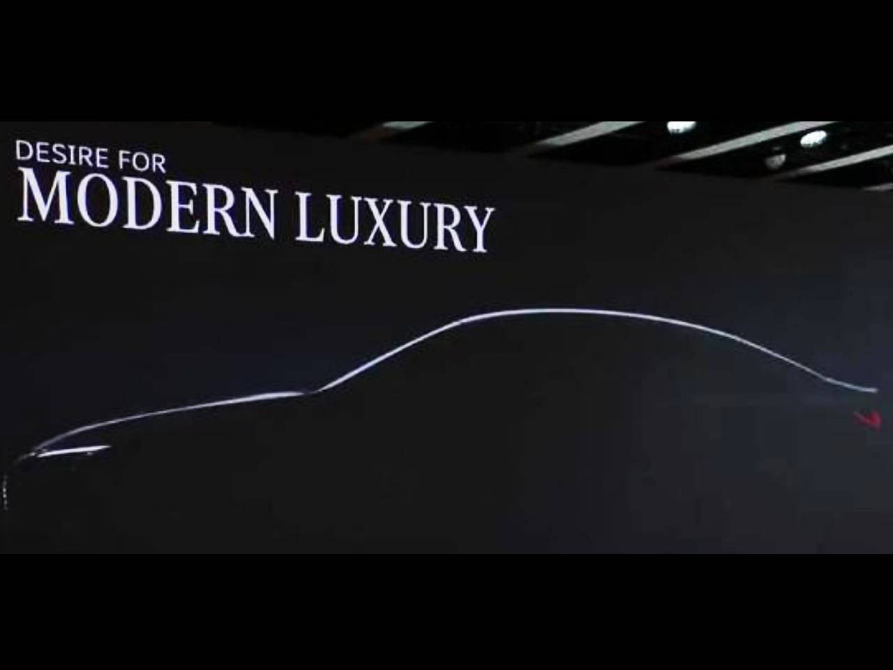 Novo sedã da Mercedes ainda mostrado em teaser e como versão conceitual